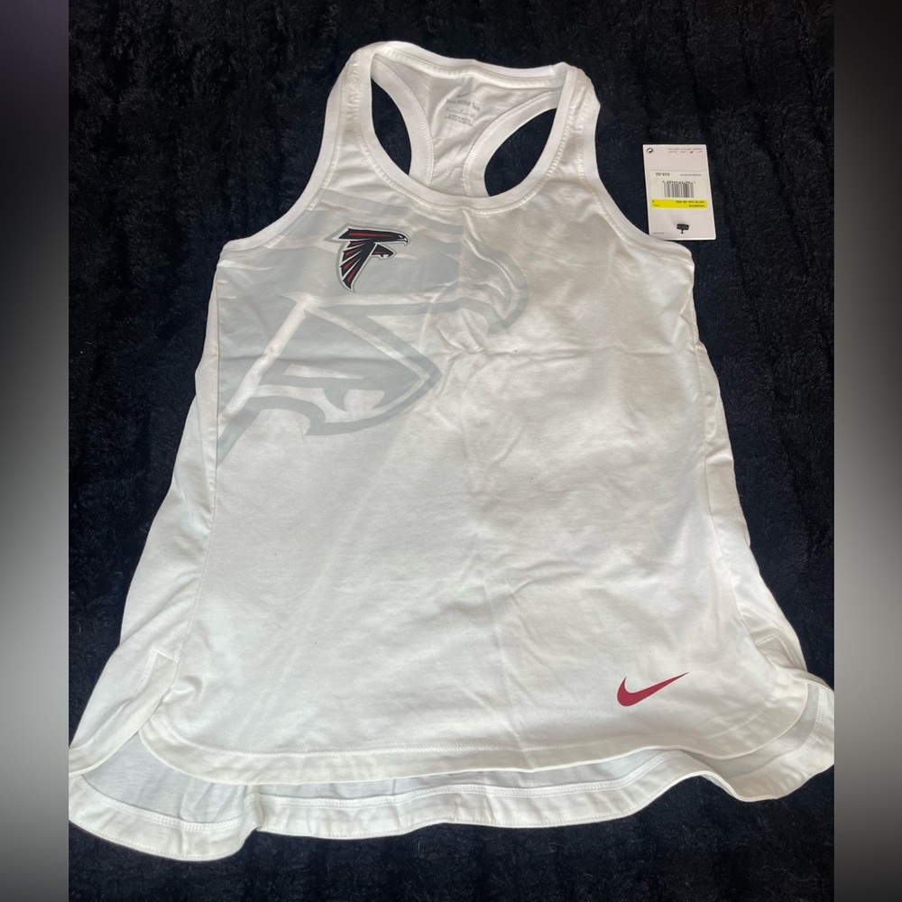 Nike Women's Falcon’s White and Red Tank Top. Size Small - Picture 1 of 6